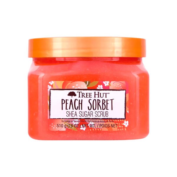 TREE HUT PEACH SORBET SHEA SUGAR 510G