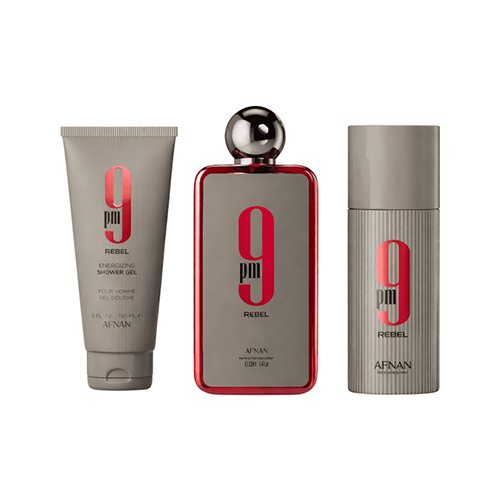 Kit Afnan 9PM Rebel Masculino 3 Peças