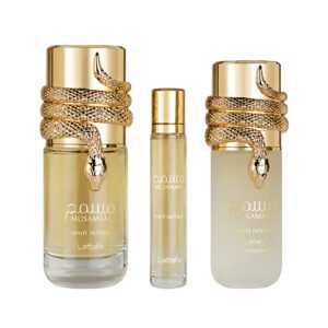 Set Lattafa Musamam White Intense Unissex 3 Peças