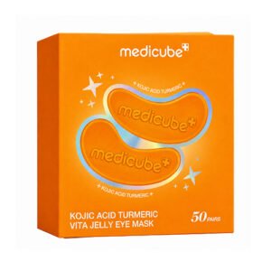 Máscara para Olhos Medicube Kojic Acid Turmeric Vita Jelly Eye Mask com 50 Pares