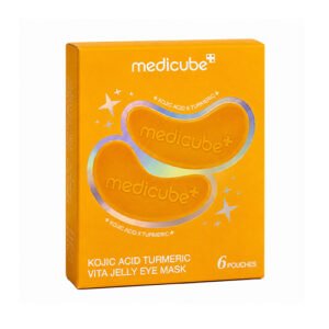 Máscara para Olhos Medicube Kojic Acid Turmeric Vita Jelly Eye Mask com 6 Pares