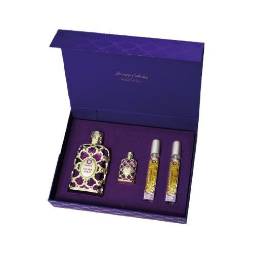 Gift Set Orientica Velvet Gold Feminino EDP 4 Piezas